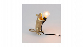 Настольная лампа Seletti Мышь стоит USB 6x13 см, h14 см