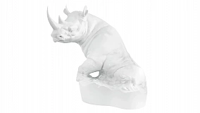 Фигурка Meissen Носорог 28 см, фарфор