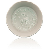 Розетка Meissen 8 см Козерог, белая