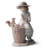 Фигурка Lladro Привет, белочка 20х14 см, фарфор