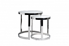 Набор из 2х журнальных столиков 60х60, 46х50см GARDA DECOR