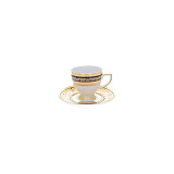 Кофейный набор на 6 персон Diadem Black Creme Gold 110мл