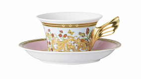 Чашка чайная с блюдцем Rosenthal Versace Сад Версаче 220 мл