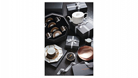 Набор чашек чайных с блюдцами Wedgwood Джио Голд 220 мл, 4 шт, фарфор