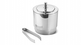Ведерко для льда с щипцами Georg Jensen Манхеттен 1,5л