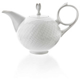Чайник Meissen порционный 0,2л Игра волн, рельеф, белый