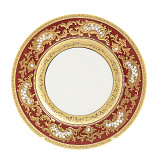 Набор тарелок Falkenporzellan Alena 3D Bordeaux Gold Constanza 17 см
