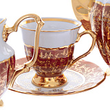 Кофейный сервиз на 6 персон Repast Красный лист Мария-тереза
