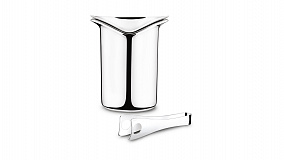 Ведерко для льда с щипцами Georg Jensen Бар 21 см
