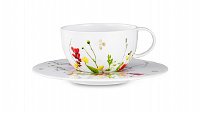 Чайный сервиз на 6 персон Rosenthal "Дикие цветы", 21 предмет