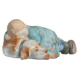 Фигурка Meissen Ребенок с собакой 5х11 см, фарфор