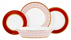 Сервиз столовый Wedgwood Ренессанс на 6 персон 19 предметов, фарфор