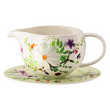 Соусник с подставкой Rosenthal Горный воздух 550 мл, фарфор костяной