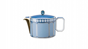 Сервиз чайный Rosenthal Сваровски 6 персон, 19 предметов, фарфор, синий