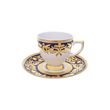 Кофейный набор на 6 персон Natalia cobalt gold 100мл