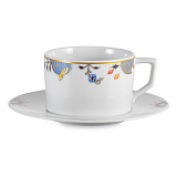 Чашка кофейная с блюдцем Meissen Благородный синий форма No 41 150 мл