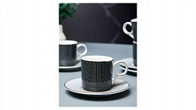 Набор чашек кофейных с блюдцами Decor de table Вола 100 мл, 4 шт, фарфор, платина, п/к