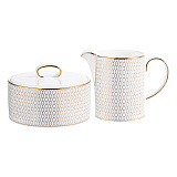 Набор из молочника и сахарницы Wedgwood Джио Голд, фарфор