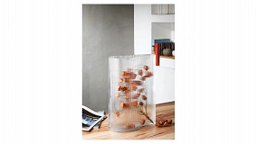 Ваза Nude Glass Туман 38 см, стекло хрустальное