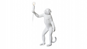 Настольная лампа Seletti Обезьяна стоит 46x27,5 см h54 см, смола