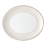 Блюдо овальное Wedgwood Джио Голд 33 см, фарфор