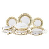 Столовый сервиз на 6 персон Arabesque Greenshadow Gold