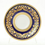 Набор блюдец Falkenporzellan Natalia cobalt gold, 15см