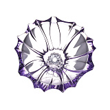 Фруктовница на ножке Aurum Crystal Plantica 33 см, Amethyst