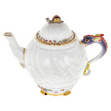 Чайник Meissen 0,65л Лебединый сервиз, индийские цветы