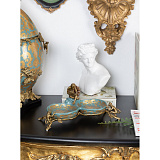Конфетница с обезьянами 31x15x16см, коллекция фарфор с бронзой