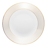 Тарелка для пасты Wedgwood Джио Голд 24 см, фарфор
