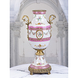 Ваза на ножках с бабочками 21x15x33см