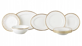 Столовый сервиз на 6 персон Хаку Noritake, 21 предмет