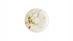 Чашка чайно-кофейная с блюдцем Rosenthal Дикие цветы 300 мл, фарфор костяной
